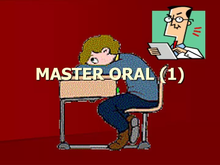 master oral 1
