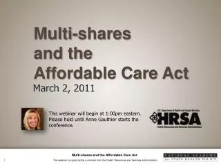 Multi-shares and the Affordable Care Act