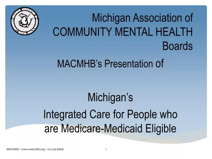 michigan association of community mental health boards