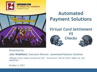 Automated Payment Solutions Virtual Card Settlement VS Checks