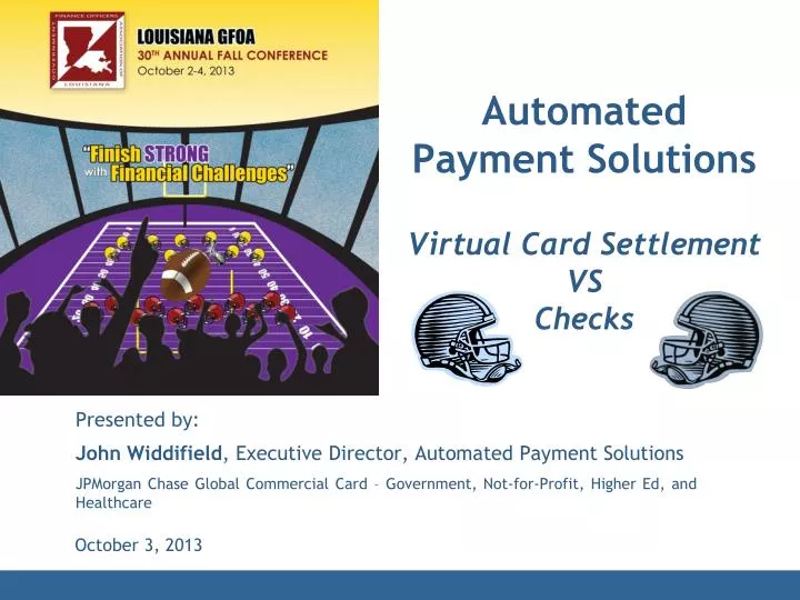 automated payment solutions virtual card settlement vs checks