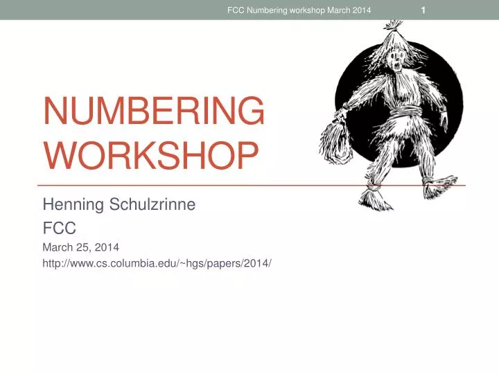numbering workshop