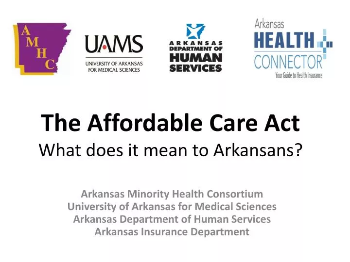 the affordable care act what does it mean to arkansans