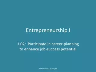 entrepreneurship i