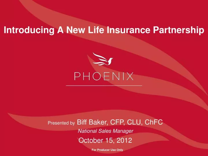 introducing a new life insurance partnership