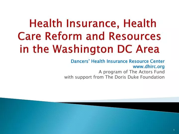 health insurance health care reform and resources in the washington dc area