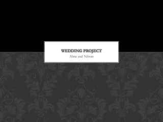 Wedding project