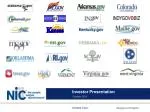 NIC Investor Presentation Overview - October 2011 - slide 1