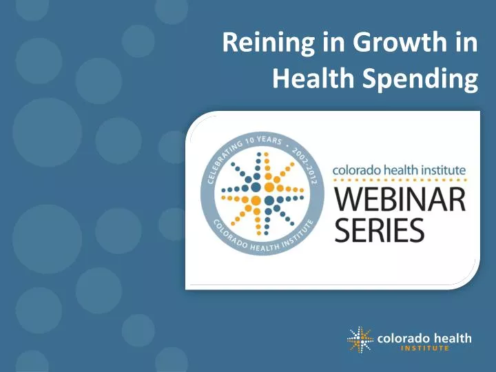 reining in growth in health spending