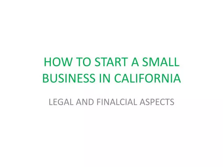 how to start a small business in california