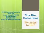 New Hire Onboarding - slide 1