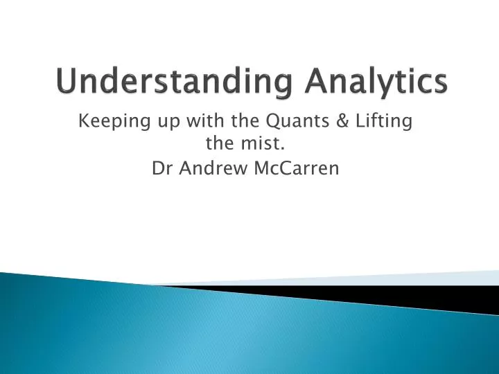 understanding analytics