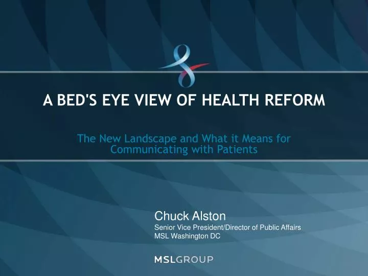 a bed s eye view of health reform