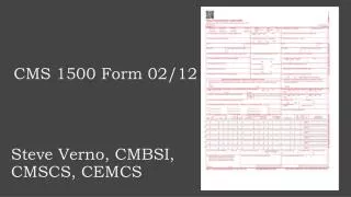 CMS 1500 Form 02/12