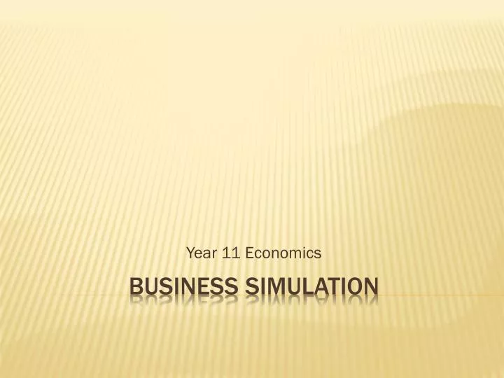 year 11 economics