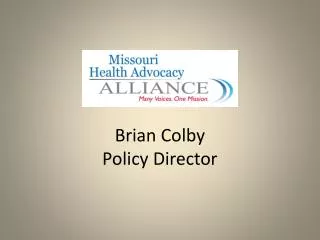 Brian Colby Policy Director