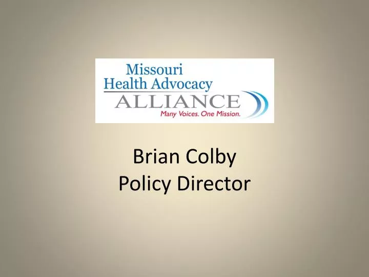 brian colby policy director