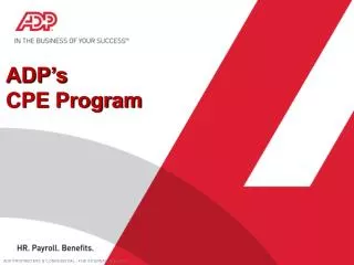 ADP’s CPE Program