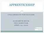 APPRENTICESHIP - slide 1
