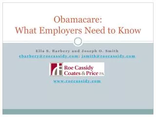 Obamacare: What Employers Need to Know