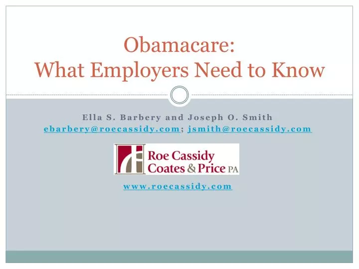 obamacare what employers need to know
