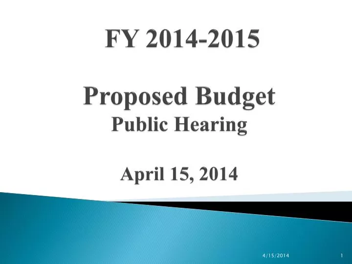 fy 2014 2015 proposed budget public hearing april 15 2014