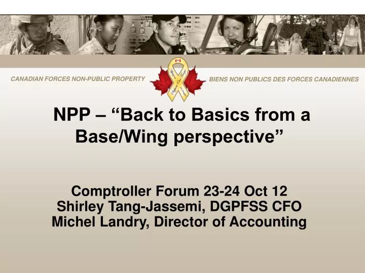 npp back to basics from a base wing perspective