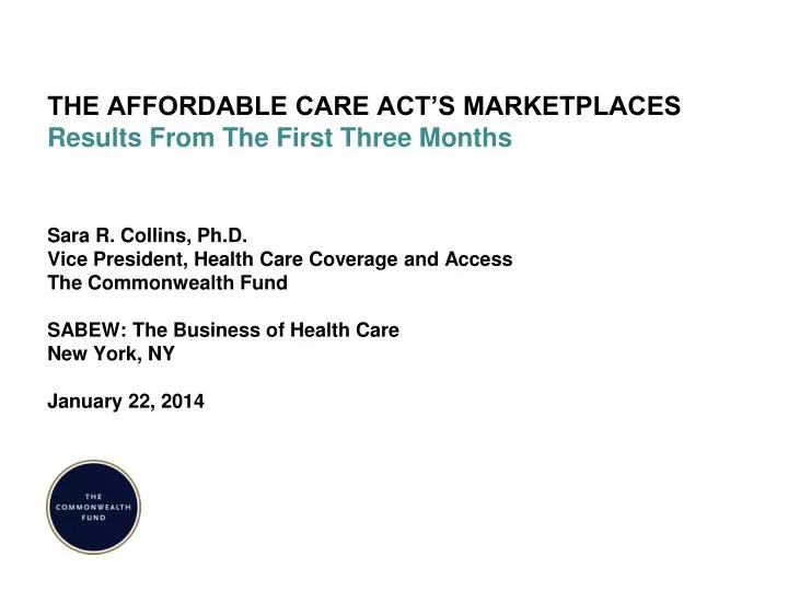 the affordable care act s marketplaces results from the first three months
