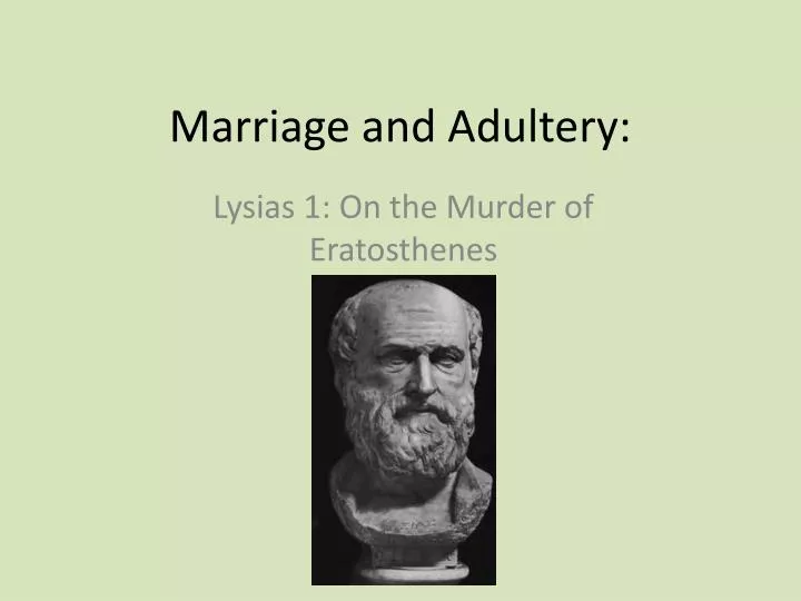 marriage and adultery