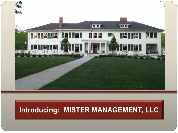 introducing mister management llc