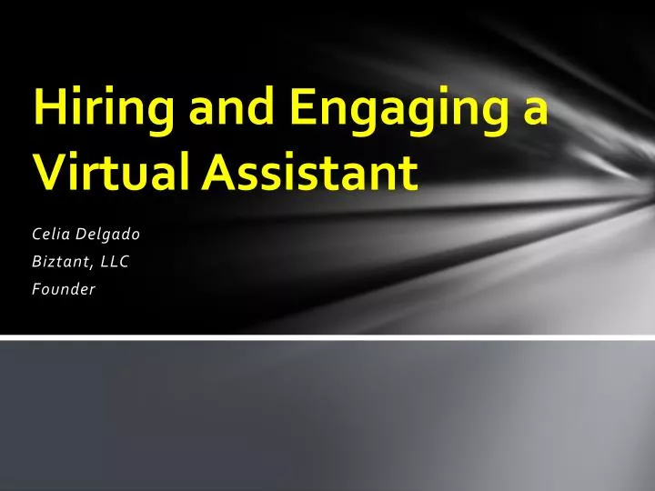 hiring and engaging a virtual assistant