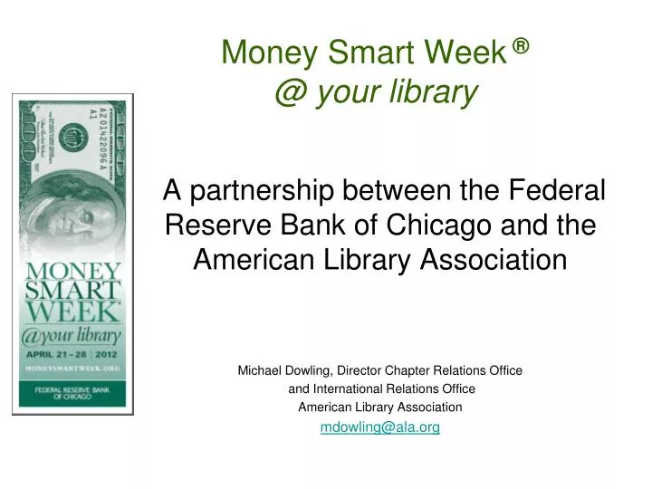 money smart week @ your library