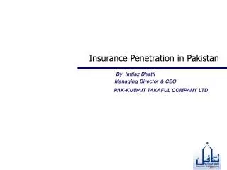 Insurance Penetration in Pakistan