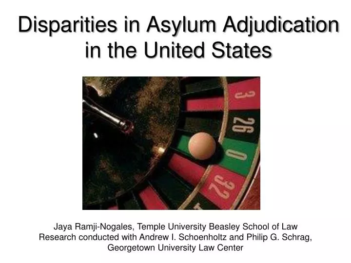 disparities in asylum adjudication in the united states