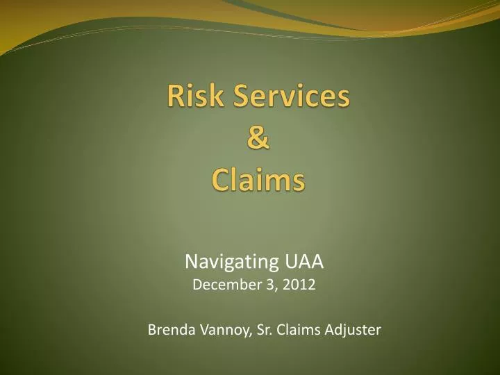 risk services claims