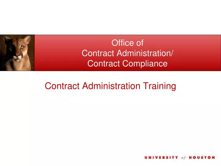office of contract administration contract compliance