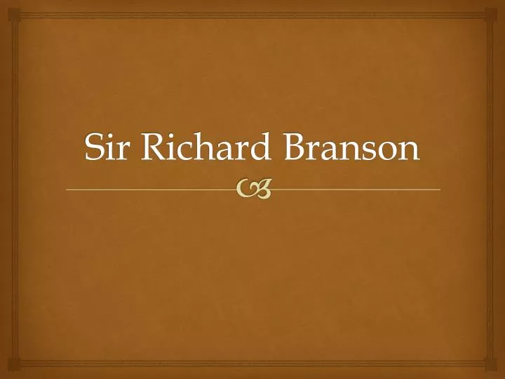 sir richard branson