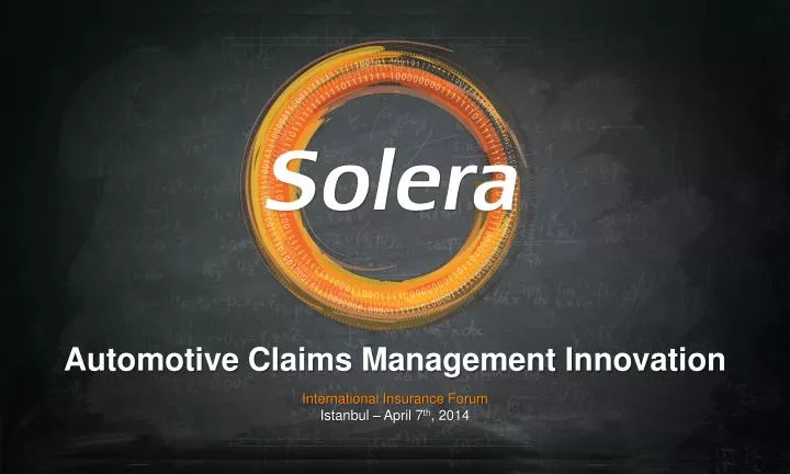 automotive claims management innovation international insurance forum istanbul april 7 th 2014