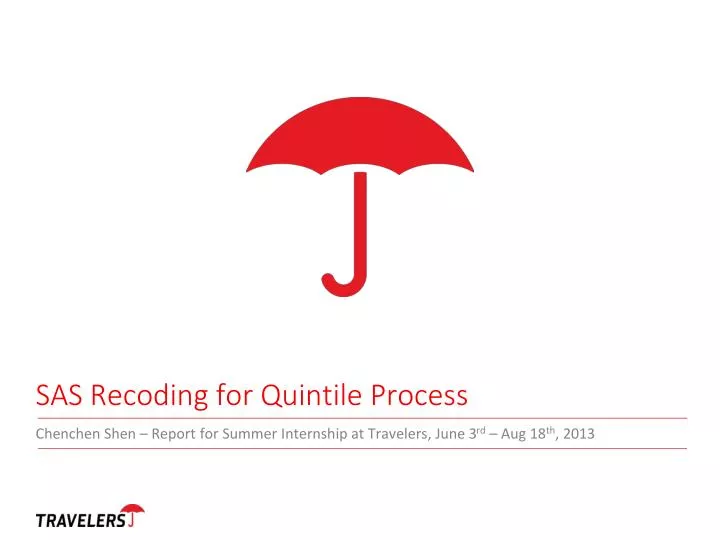 sas recoding for quintile process