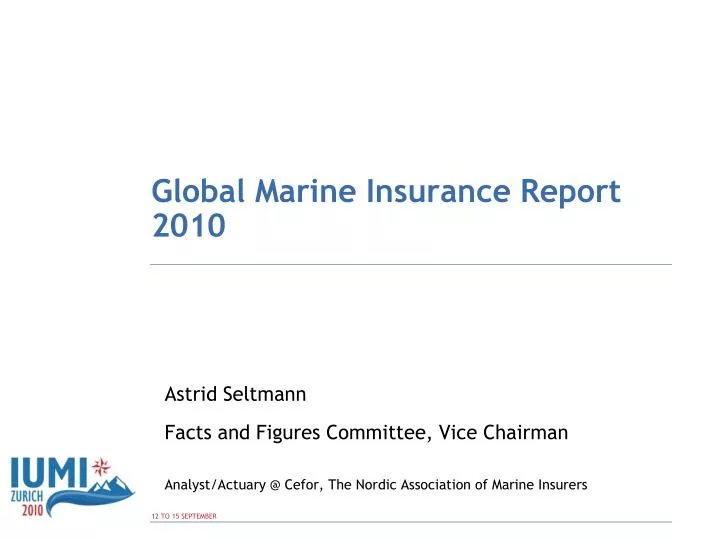global marine insurance report 2010