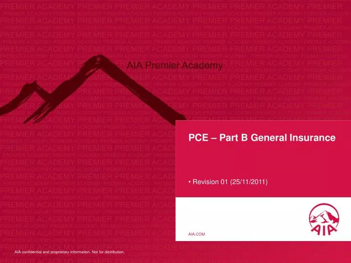 pce part b general insurance