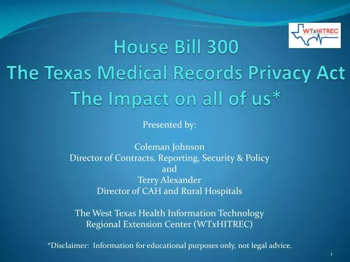 house bill 300 the texas medical records privacy act the impact on all of us