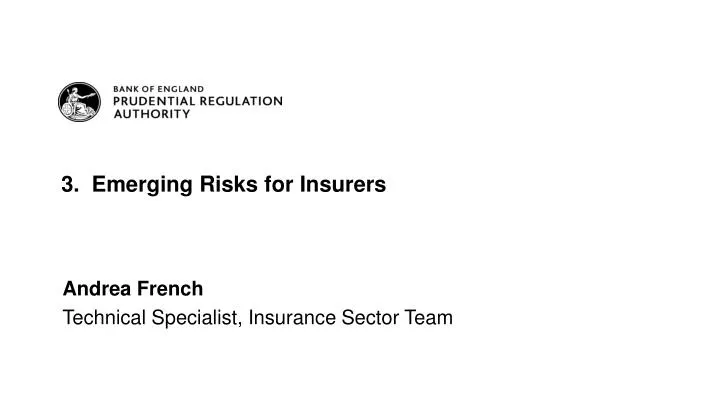 3 emerging risks for insurers