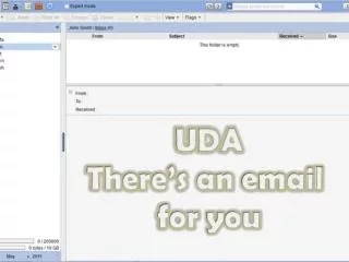 UDA There’s an email for you