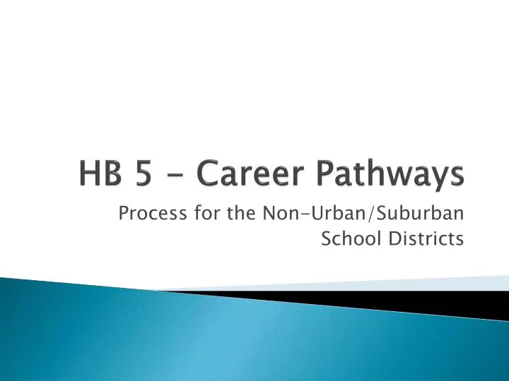 hb 5 career pathways