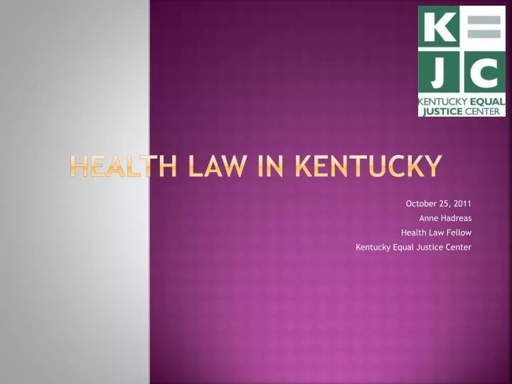 health law in kentucky
