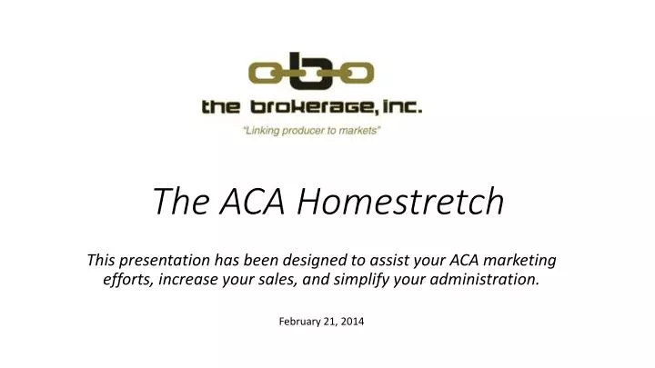 the aca homestretch