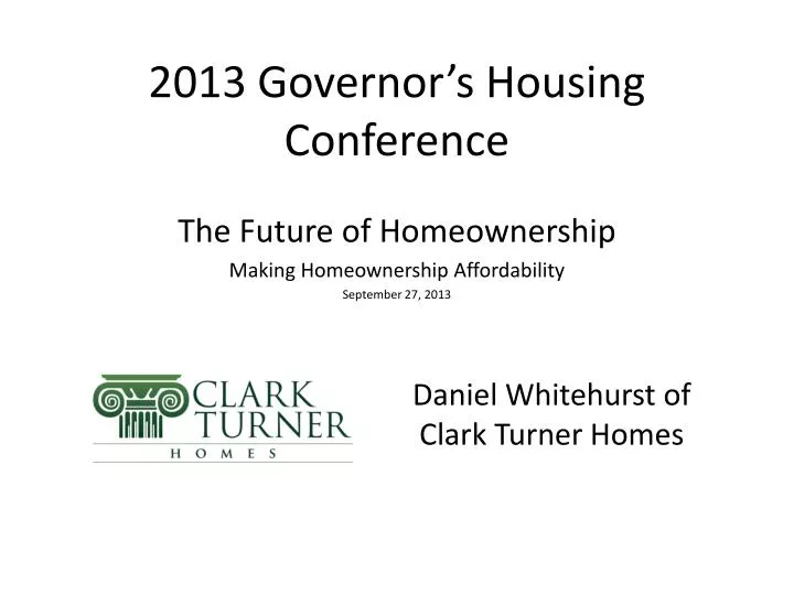 2013 governor s housing conference