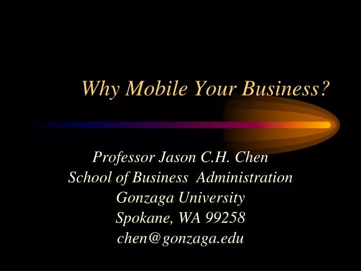 why mobile your business