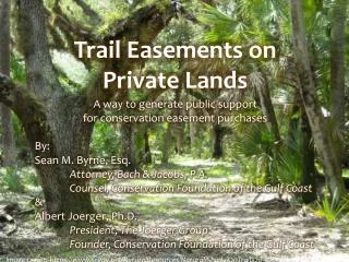Trail Easements on Private Lands